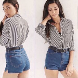 Urban Outfitters BDG Pinup Super High Rise Denim Blue Jean Shorts Size 27 4/6
